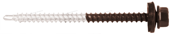 Купить недорогой Саморез 4,8х70 ПРЕМИУМ RAL8017 (коричневый шоколад) в Компании Металл Профиль.