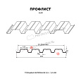 Профилированный лист Н-60x845-B (VikingMP E-20-7024-0,5)