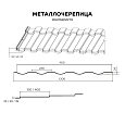 Металлочерепица МП Монтекристо-S (ПРМ-03-8017-0.5)