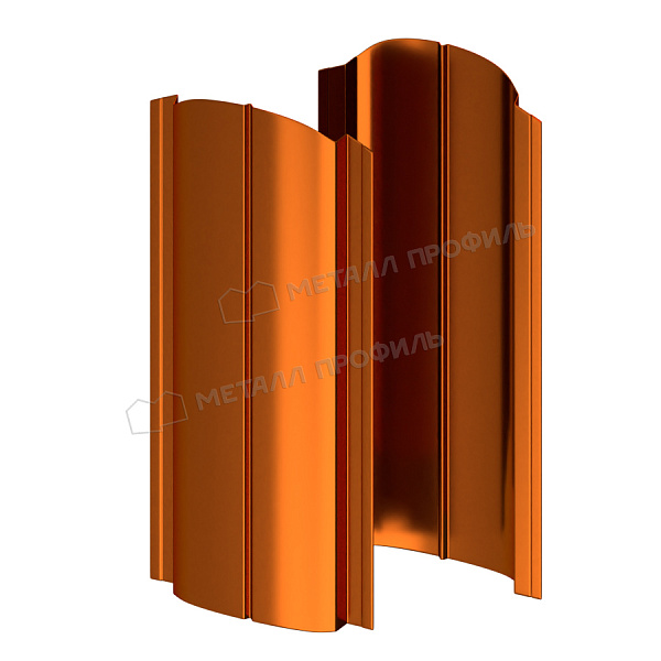 Штакетник металлический МП ELLIPSE-O 19х126 (AGNETA-03-Copper\Copper-0.5), который можно купить за 7.66 руб..