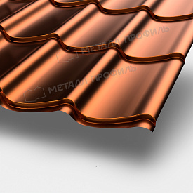 Металлочерепица МП Монтеррей (AGNETA-20-Copper\Copper-0.5)