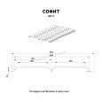 Софит МЕТАЛЛ ПРОФИЛЬ Lбрус-15х240 (MattMP-20-7024-0.5)