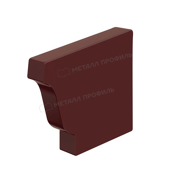 Заглушка желоба 120х86 правая (ПЛ-02-8017-0.5) ― приобрести по умеренным ценам в Компании Металл Профиль.